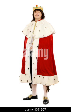 Young man in the royal costume Stock Photo