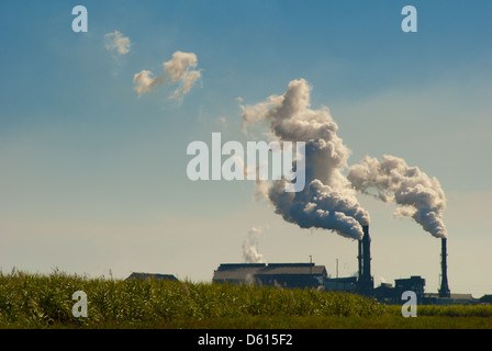 Sugar cane mill in Bell Glade, Florida, USA Stock Photo