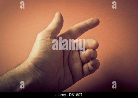 male hand gesture Stock Photo