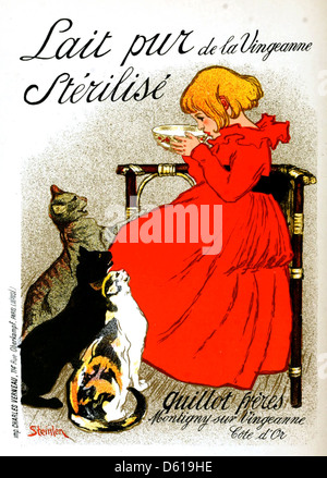 Illustrated French Posters Stock Photo