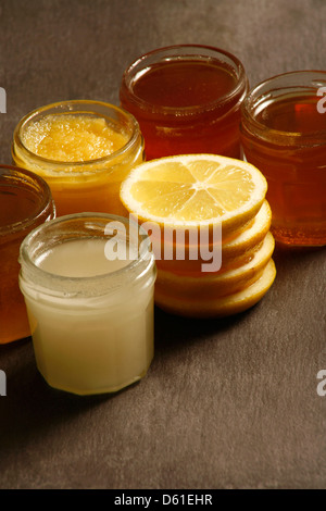 Honey and Lemon Stock Photo
