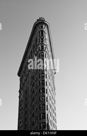 Flatiron Building on 23rd Street, Manhattan, New York City, New York, United States of America - Image taken from public ground Stock Photo
