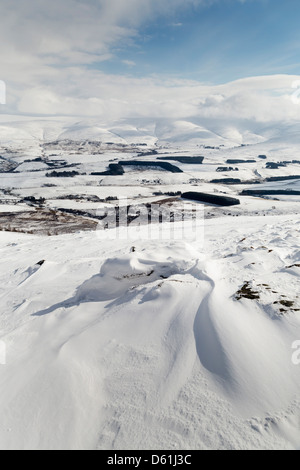 Ben Rinnes; Snow; Moray; Scotland; UK Stock Photo