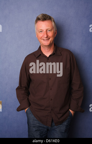 Billy Bragg, English singer-songwriter and left-wing activist photographed in West London England. Stock Photo