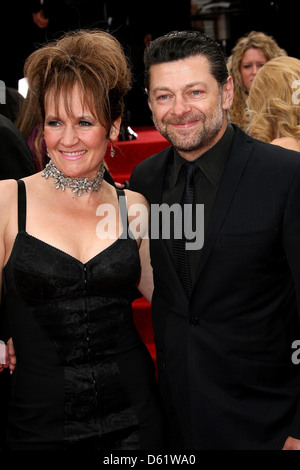 Lorraine Ashbourne and Andy Serkis The th Annual Golden Globe Awards (Golden Globes ) held at The Beverly Hilton Hotel Stock Photo