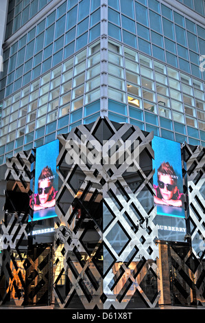 Burberry boutique in mall of 101 tower Taipei Taiwan Stock Photo