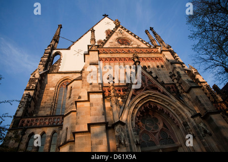 Front entrance of Leipzig, Germany's landmark St. Thomas Church, The Church of Bach. Stock Photo