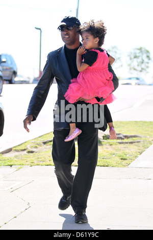 Singer Babyface and his daughter are seen out and about in Brentwood ...
