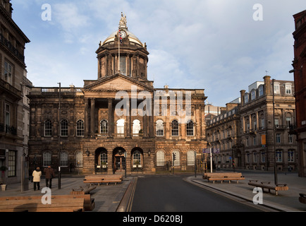 Town Hall (1749-54) to a design by John Wood the Elder, High Street, Liverpool, Merseyside, England Stock Photo