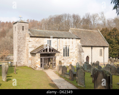 The 11th Century Saxon church of St Gregory's Minster Kirkdale Kirkbymoorside North Yorkshire Stock Photo