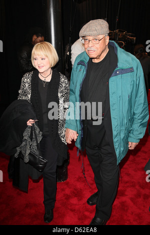 Cecilia Hart, James Earl Jones The New York Premiere of 'Red Tails' held at The Ziegfeld Theatre - Arrivals New York City, USA Stock Photo