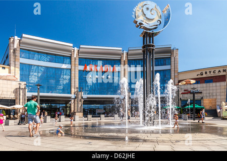 The exterior of the Arkadia shopping mall, largest in central Europe, in Warsaw, Poland. Stock Photo