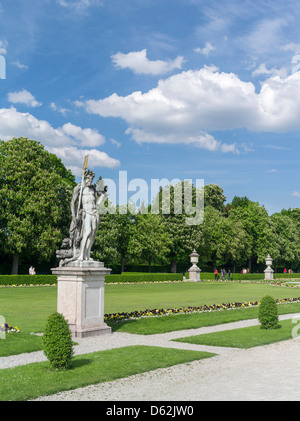 Germany, Bavaria, Munich. Nymphenburg Palace, with its Park, gardens and channels. Stock Photo