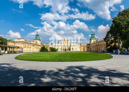 The 17th century Wilanów Royal Palace in Warsaw,Poland. Stock Photo