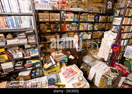 Mick Jones guitarist and vocalist from the clash and Big Audio Dynamite photographed in his archive  in Acton, London, England,U.K Stock Photo