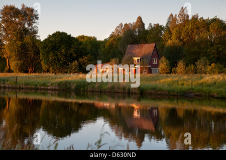 morning on Dutch farm Stock Photo