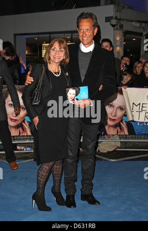 Richard E. Grant and his wife Joan Washington 'The Iron Lady' UK film premiere held at the BFI Southbank - Arrivals London,