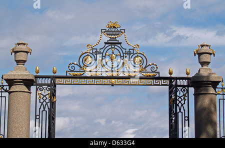 Detail of gates to the Summer Garden,St.Petersburg,Russia Stock Photo