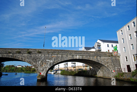 Enniskillen Bridges, River Erne, Lough Erne, County Fermanagh, Northern Ireland Stock Photo