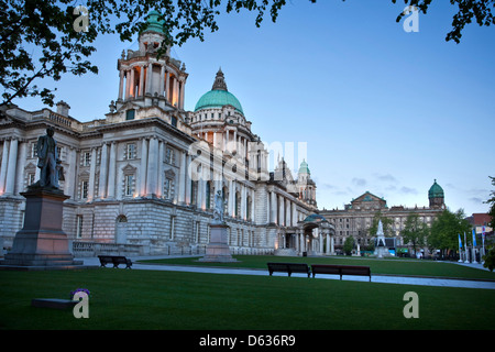 Belfast City Hall, Donegall Square, Belfast, County Antrim, Northern Ireland, Belfast City Council Stock Photo