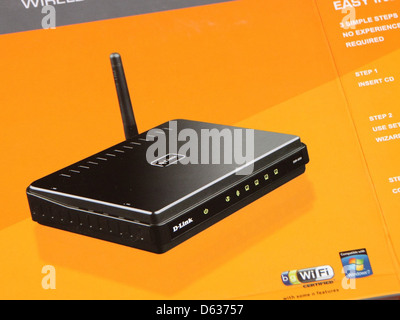 The DIR-600 is a wireless router supporting 802.11n Wi-Fi standards. It is designed for home and office use, providing stable wireless connections and efficient network management. Stock Photo