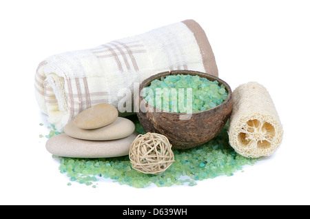 Spa Treatments isolated on white background Stock Photo