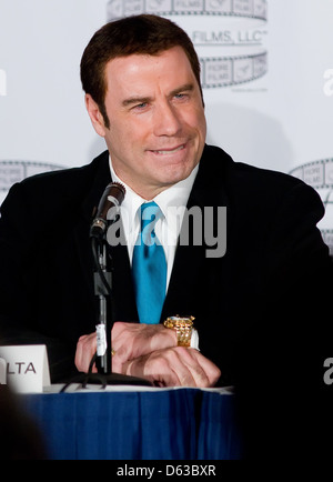 John Travolta 'Gotti: Three Generations' press conference at Sheraton New York Hotel and Towers New York City, USA Stock Photo