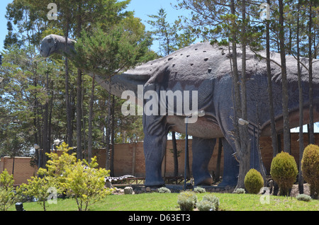 Parque Cretacico, Sucre - Dinosaur themed park in Bolivia with fossils and life-size statues Stock Photo