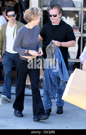John Mellencamp and Meg Ryan Meg Ryan leaving RRL boutique in West