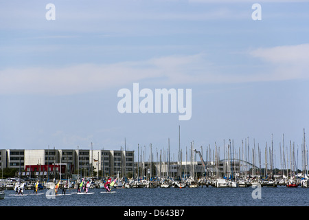 sailing coast Fehmarn Stock Photo