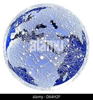 Global communications, artwork Stock Photo