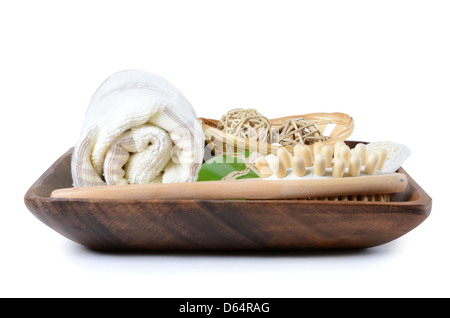 Spa Treatments isolated on white background Stock Photo