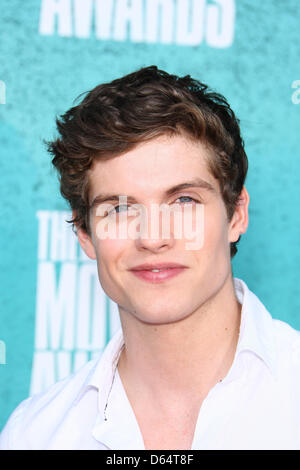 Actor Daniel Sharman arrives at the MTV Movie Awards at the Gibson ...