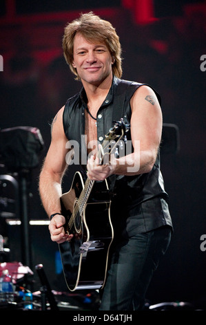 Bon Jovi performs in concert as part of their 2013-2014 Because We Can ...