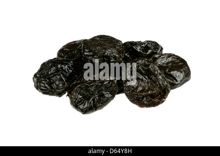 Prunes or Dried plums Stock Photo