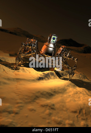 Mars exploration, conceptual artwork Stock Photo