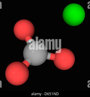 Calcium carbonate molecule Stock Photo