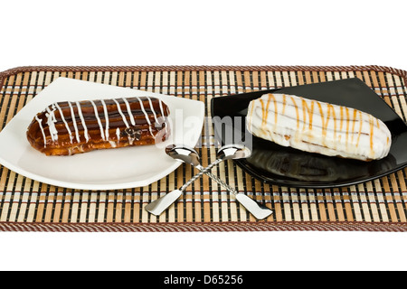 two eclairs Stock Photo