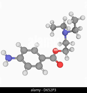 Procaine drug molecule Stock Photo