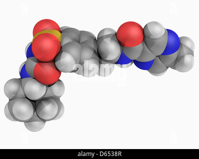 Glipizide drug molecule Stock Photo