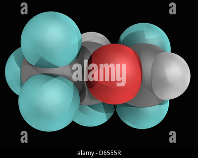 Desflurane molecule Stock Photo
