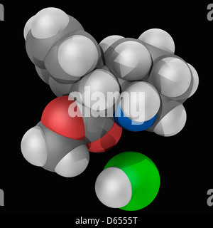 ADHD drug molecule Stock Photo