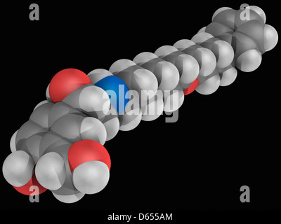 Salmeterol drug molecule Stock Photo