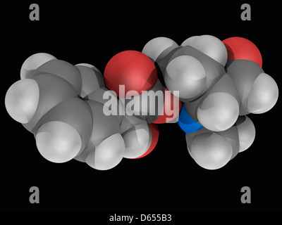 Scopolamine drug molecule Stock Photo