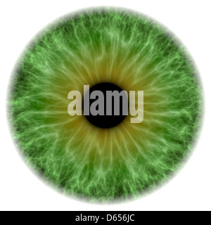 Green eye, artwork Stock Photo