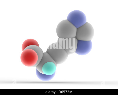 Histidine molecule Stock Photo