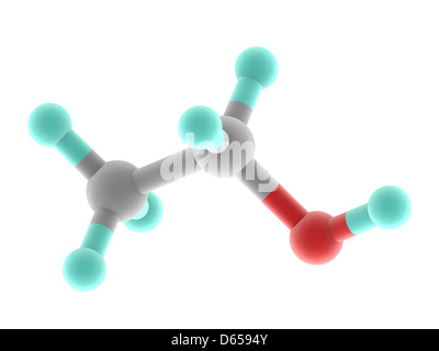 Ethanol molecule Stock Photo