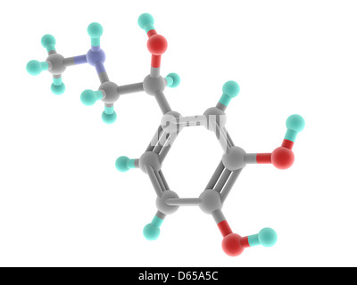 Adrenaline epinephrine molecule Stock Photo