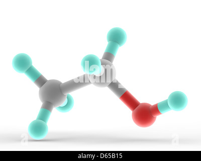 Ethanol molecule Stock Photo