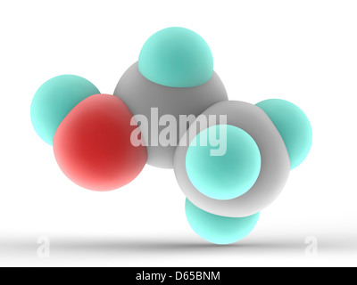 Ethanol molecule Stock Photo